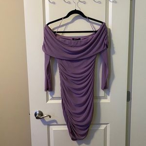 Off the shoulder bodycon dress